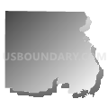 Census Tract 9602, Union Parish, Louisiana (Gray Gradient Fill with Shadow)