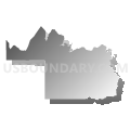 Census Tract 9606, Union Parish, Louisiana (Gray Gradient Fill with Shadow)