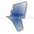 Census Tract 401, St. James Parish, Louisiana (Radial Fill with Shadow)