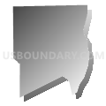 Census Tract 35, Calcasieu Parish, Louisiana (Gray Gradient Fill with Shadow)