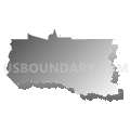 Census Tract 23, Calcasieu Parish, Louisiana (Gray Gradient Fill with Shadow)