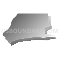 Census Tract 9702.01, Cameron Parish, Louisiana (Gray Gradient Fill with Shadow)