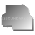 Census Tract 9604, Beauregard Parish, Louisiana (Gray Gradient Fill with Shadow)