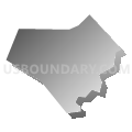Census Tract 107.02, Bossier Parish, Louisiana (Gray Gradient Fill with Shadow)