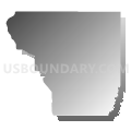 Census Tract 9601, Winn Parish, Louisiana (Gray Gradient Fill with Shadow)