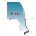Census Tract 231, Caddo Parish, Louisiana (Blue Gradient Fill with Shadow)