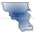 Census Tract 251, Caddo Parish, Louisiana (Radial Fill with Shadow)