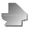 Census Tract 6, Jefferson Davis Parish, Louisiana (Gray Gradient Fill with Shadow)