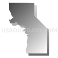 Census Tract 9701, Jackson Parish, Louisiana (Gray Gradient Fill with Shadow)
