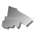 Census Tract 215, Lafourche Parish, Louisiana (Gray Gradient Fill with Shadow)