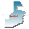 Census Tract 4, Jefferson Davis Parish, Louisiana (Blue Gradient Fill with Shadow)