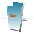 Census Tract 9615, St. Landry Parish, Louisiana (Blue Gradient Fill with Shadow)