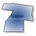 Census Tract 9616, St. Landry Parish, Louisiana (Radial Fill with Shadow)