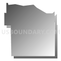 Census Tract 9609, St. Landry Parish, Louisiana (Gray Gradient Fill with Shadow)
