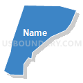 Census Tract 410.04, St. Tammany Parish, Louisiana (Solid Fill with Shadow)