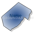 Census Tract 360.02, York County, Maine (Radial Fill with Shadow)