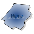 Census Tract 8039, Prince George's County, Maryland (Radial Fill with Shadow)