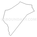 Census Tract 4121, Norfolk County, Massachusetts (Light Gray Border)