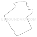 Census Tract 4161.01, Norfolk County, Massachusetts (Light Gray Border)