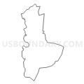 Census Tract 7532, Worcester County, Massachusetts (Light Gray Border)