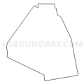 Census Tract 7611, Worcester County, Massachusetts (Light Gray Border)