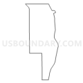 Census Tract 9701, Alcona County, Michigan (Light Gray Border)