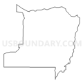 Census Tract 9503, Gogebic County, Michigan (Light Gray Border)