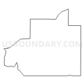 Census Tract 9505, Gogebic County, Michigan (Light Gray Border)
