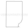 Census Tract 10, Cass County, Michigan (Light Gray Border)