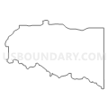 Census Tract 5, Iron County, Michigan (Light Gray Border)