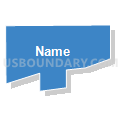 Census Tract 114, Van Buren County, Michigan (Solid Fill with Shadow)