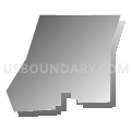 Census Tract 103, Van Buren County, Michigan (Gray Gradient Fill with Shadow)