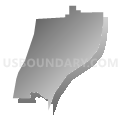 Census Tract 104, Van Buren County, Michigan (Gray Gradient Fill with Shadow)