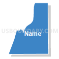 Census Tract 105, Van Buren County, Michigan (Solid Fill with Shadow)