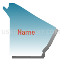 Census Tract 9602, Cheboygan County, Michigan (Blue Gradient Fill with Shadow)