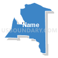 Census Tract 9604, Cheboygan County, Michigan (Solid Fill with Shadow)