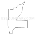 Census Tract 9605, Cheboygan County, Michigan (Light Gray Border)