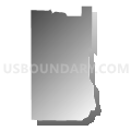 Census Tract 9606, Cheboygan County, Michigan (Gray Gradient Fill with Shadow)