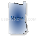 Census Tract 9606, Cheboygan County, Michigan (Radial Fill with Shadow)