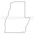 Census Tract 9602, Menominee County, Michigan (Light Gray Border)