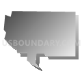 Census Tract 16.03, Kalamazoo County, Michigan (Gray Gradient Fill with Shadow)