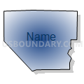 Census Tract 712.06, Washington County, Minnesota (Radial Fill with Shadow)