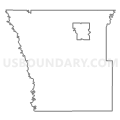 Census Tract 205, Polk County, Minnesota (Light Gray Border)