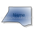 Census Tract 710.15, Washington County, Minnesota (Radial Fill with Shadow)