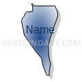 Census Tract 707.04, Washington County, Minnesota (Radial Fill with Shadow)
