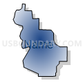 Census Tract 505.05, Anoka County, Minnesota (Radial Fill with Shadow)