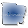 Census Tract 610.04, Dakota County, Minnesota (Radial Fill with Shadow)