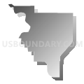 Census Tract 502.19, Anoka County, Minnesota (Gray Gradient Fill with Shadow)