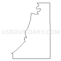 Census Tract 9501, Yalobusha County, Mississippi (Light Gray Border)