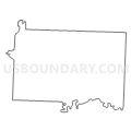 Census Tract 704, Bates County, Missouri (Light Gray Border)